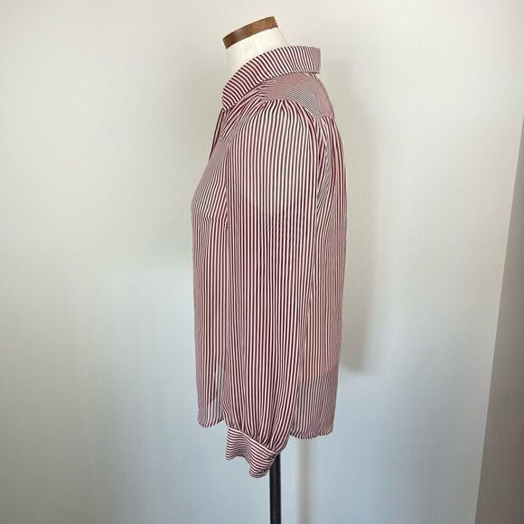 ModCloth Be Buzzworthy Striped Button-Up Top - Picture 5 of 7